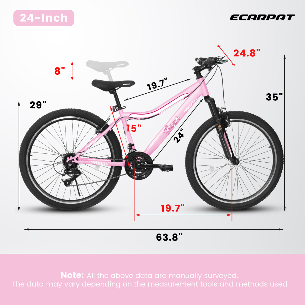 Carbon Bike Frame - 24/26 Zoll Mountainbike für Männer, Frauen