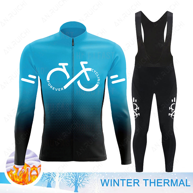 Cycling Gear Jersey - 2023 Winter Thermo Fleece Radfahren Jersey