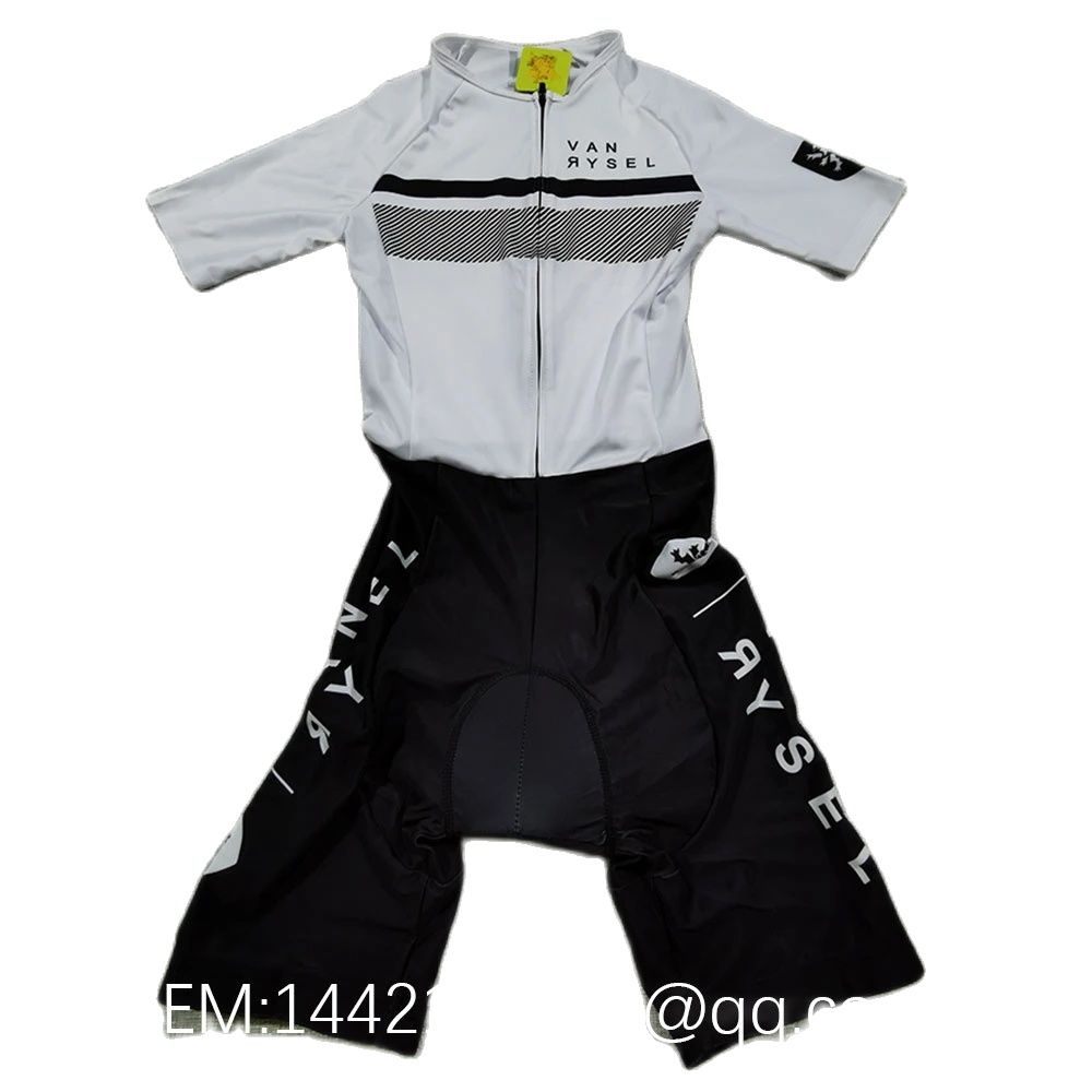 Vanrysel Weiß/Schwarz Einteili – Cycling Gear Jersey Bewertung und Preis